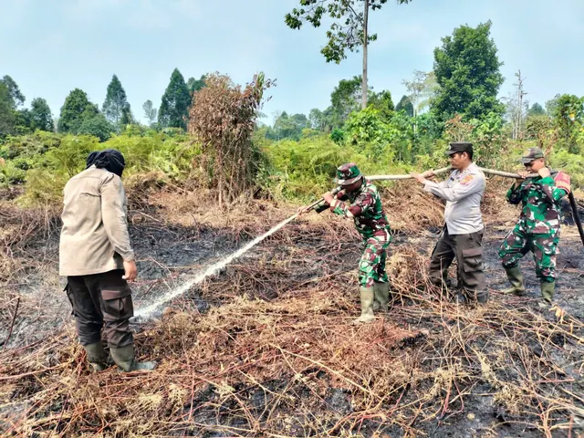 Titik Asap di Bengkalis dan Meranti Dikejar Tim Gabungan