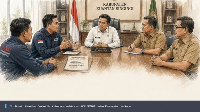 Plt Bupati Kuansing Sambut Baik Rencana Kolaborasi DPC GRANAT dalam Pencegahan Narkoba